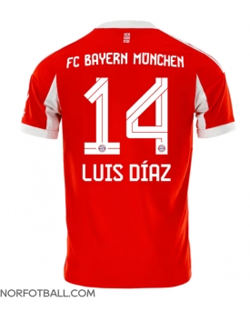 Billige Fotballdrakt Bayern Munich Luis Diaz #14 Replika Hjemmedrakt 2025-26 Kortermet Billige Fotballdrakt Bayern Munich Luis Diaz #14 Replika Hjemmedrakt 2025-26 Kortermet